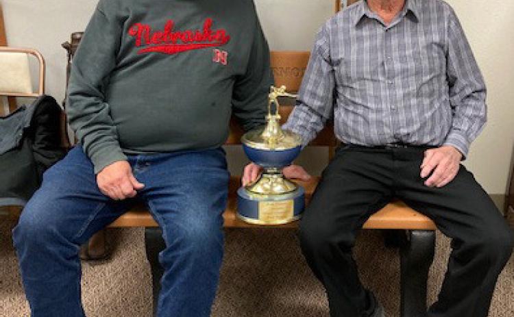 Gary Glatter and Gary Bemis win the Polk County Pool Tournament for October. Photo provided.