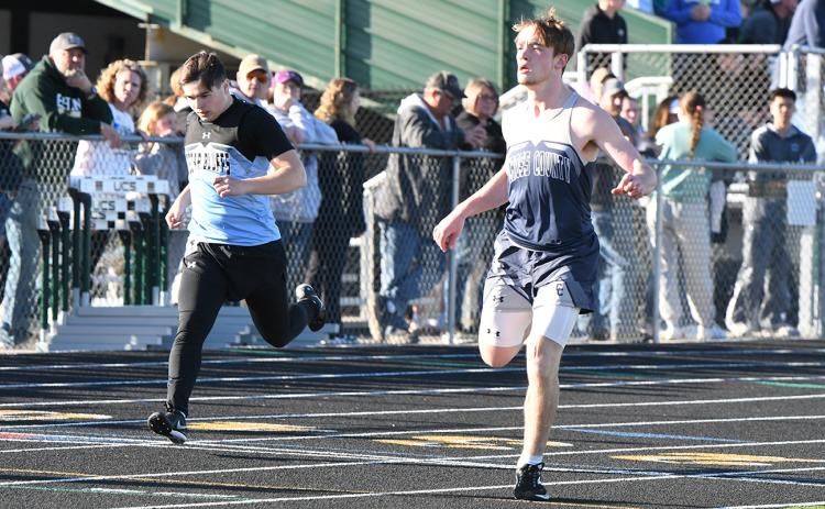 Tony DeWitt finished 22nd in the 200-meter dash with a time of  27.74. PCN photo by Rick Holtz
