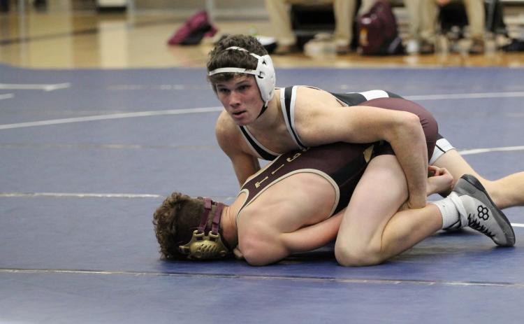 Jed Berggren wrestling. PCN photo by Travis Lane