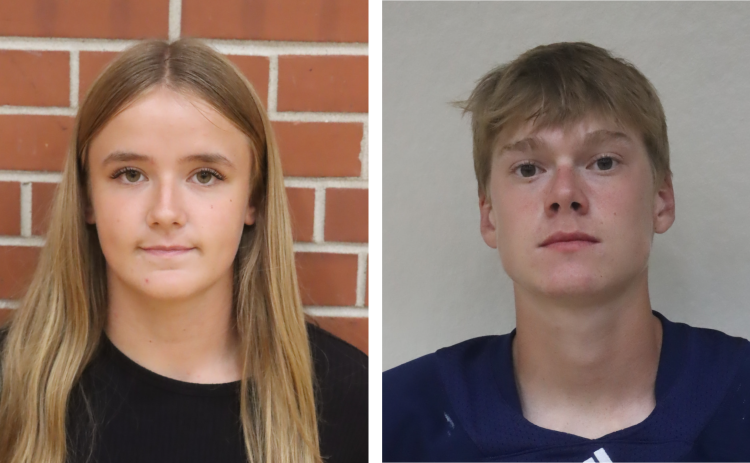 Each week during the school year, the Polk County News will select a male and female Athlete of the Week.
