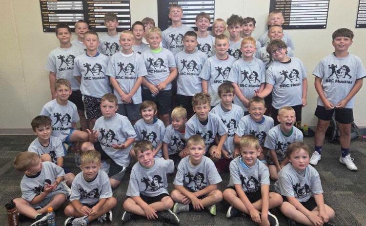 The Shelby-RC Huskies hosted a two-day camp last Wednesday and Thursday for football players and wrestlers K-8th grade at SRC High School. Both coach Tanner Kuhn (wrestling) and Zach Kubik (football) as well as several current football players and wrestlers were on hand. PCN photos by Ken Kush.