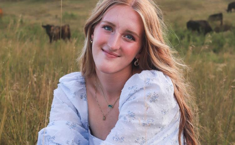 Peyton Hofmann received academic all state awards in speech and girls basketball.