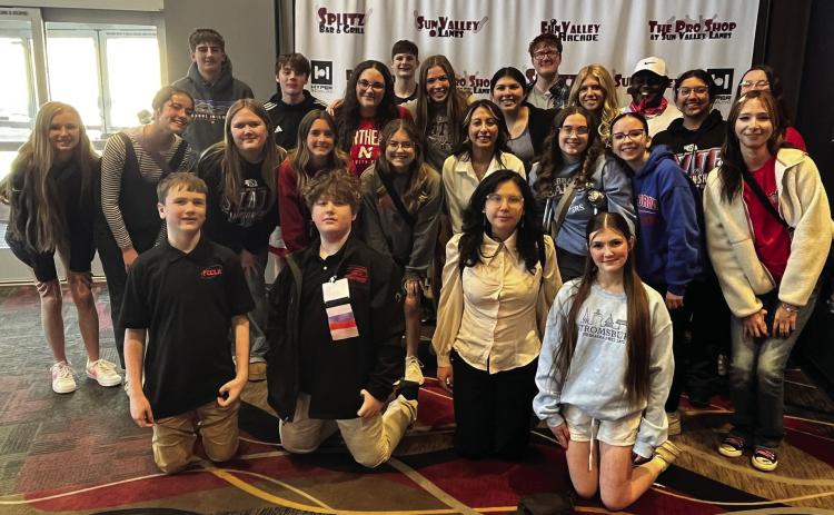 Above: Cross County FCCLA had 14 qualify for nationals. Pictured is all the FCCLA members who went to state. Photo provided.