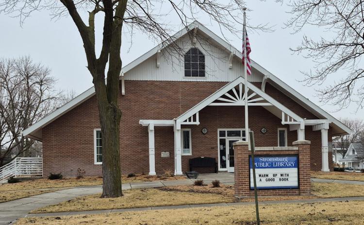 The Stromsburg Library as it is now. This building celebrates its 25th birthday this week. PCN photo by Ken Kush.