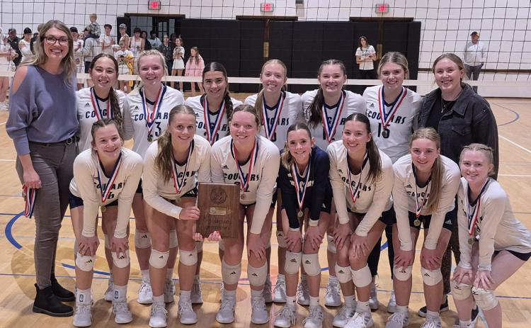 The CRC volleyball champs are Cross County after defeating Shelby-Rising City in 4 sets. PCN photo by Ken Kush.
