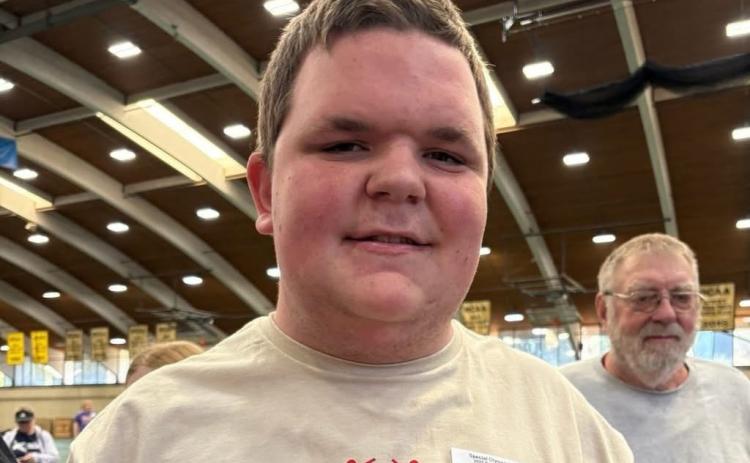Braxton Siffring (SRC) participated in Special Olympics District Track this last weekend. He got second and qualified for state in the softball throw. Congratulations Braxton! Photo provided.