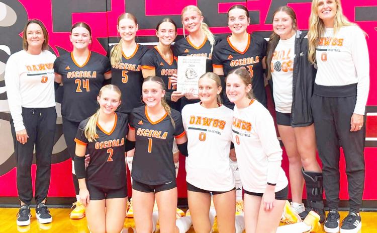 The Osceola Bulldogs won the Pleasanton Invite on Saturday defeating Fullerton, Gibbon and Pleasanton. They finished the week with a 6-0 mark to improve to 10-1 on the year. Photo was provided.