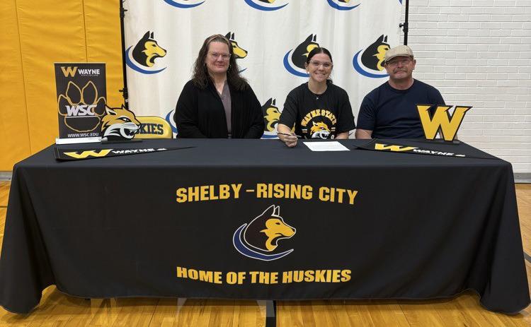 Shelby-Rising City senior Jessica Bauers signed for the RHOP (Rural Health Opportunities Program) for Wayne State College. She plans to major in nursing. RHOP students then attend UNMC and are encouraged to stay in Nebraska for their career. Photo provided.