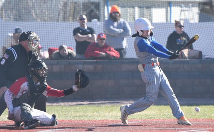 Brayden Santos is up to bat for the Titans. PCN photo by Rick Holtz.
