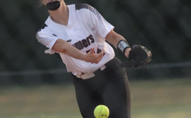 Senior pitcher Adrienne Waller picked up two wins on the mound last week for the Polk County Slammers. She also hit a grand slam, drove in eight runs and went 5 for 9 at the plate. PCN file photo by Ken Kush.