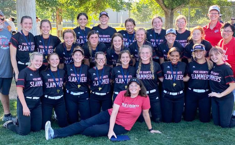 The Polk County Slammers went unbeaten at the Freeman Invite in Lincoln, beating three teams on their way to winning the whole thing. Photo provided by Stephanie Sunday