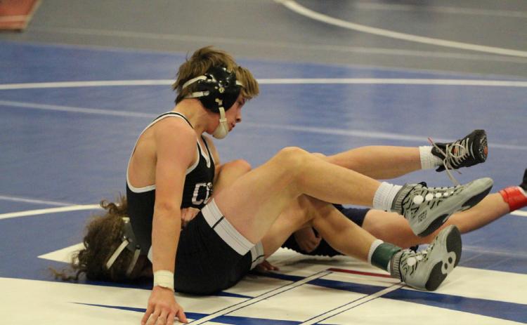 Devin Nuttelman won the 106 pound weight class at the Malcom Invite over the weekend. PCN photo by Travis Lane