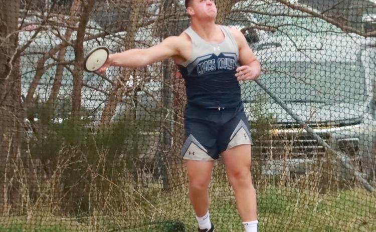 Cougars senior Mason Quilhot won the High Plains Invite with a throw of 131-11 in the discus. PCN photo by Ken Kush