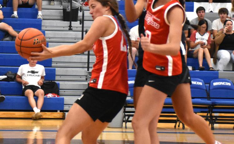 Emma Recker (Osceola) played on the red team at the Centennial All Stars. She had two points (free throws) and three defensive rebounds in the game. PCN photo by Beth Sparrow.
