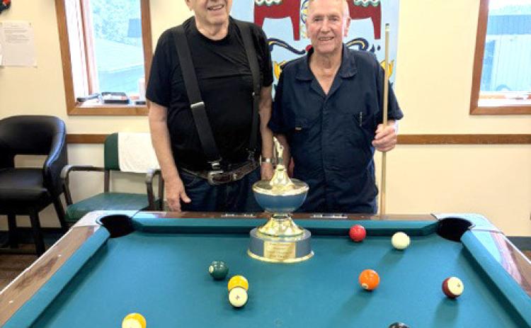 The senior center pool winners for July were Gary Bemis and Gary Glatter from Shelby. Photo was provided.