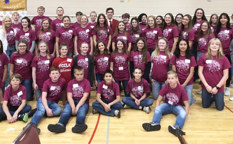 Pictured are Cross County FCCLA members who attended District Conference in Hastings. Photo provided by Sarah Hubel.