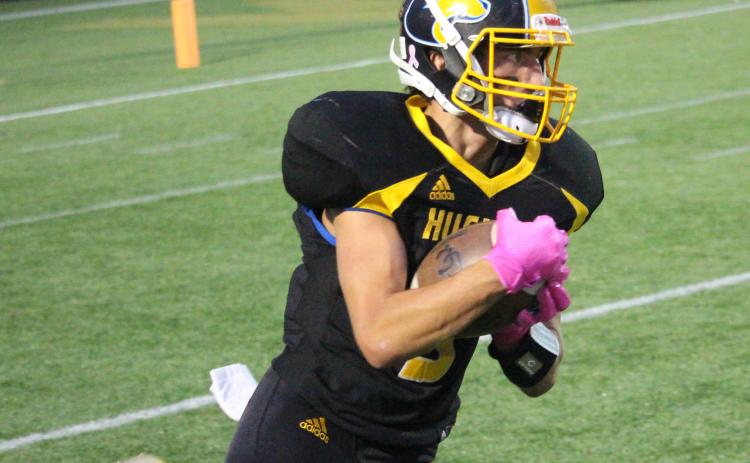 Senior Justin Knoll is the top rusher returning for the Huskies this season. SRC fans can expect to see him leading the pack toward the end zone most Friday nights. Polk County News File Photo