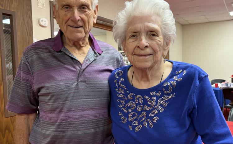 Above: The Class of 1956, Orville Davidson and Pat Davidson Chapman