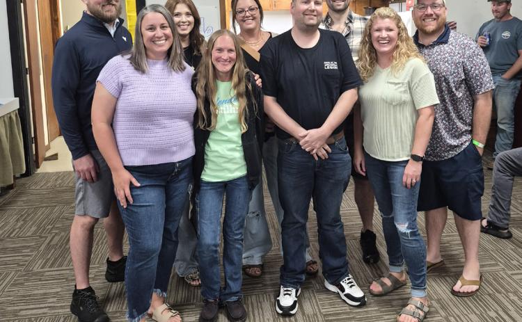 The 2006 Class from Cross County gathered this past weekend. (L-R); Peter Oquist, Stacey (Nielsen) Wilgocki, Leann (Baker) Lynn,Ashley Etherton, Heather (Brooke) Klemsz, Jason Seaberg, Tommy Hester, Mandy (McLean) Zorn and Mark “Tater”Uphoff. Not pictured David Rystrom (he came after the group photo!) The photo was provided.