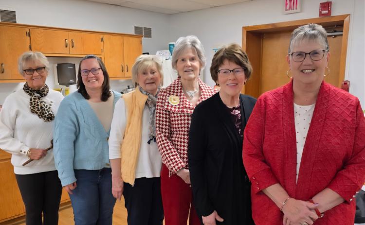 Stromsburg P.E.O. Chapter AR installed their 2026-27 officers. From L to R: Cinda Koinzan, Pres., Beth Sparrow, V.P, Carolyn Frazier, Recording Sec., Diana Johnson, Corr. Sec., Kendra Waller, Treas., Janice Gonnerman, Chaplain. Not pictured Cheryl Erickson, Guard. P.E.O. is a philanthropic education organization where women celebrate the advancement of women, educate women through scholarships, grants, awards, loans and stewardship of Cottey College; and motivate women to achieve their highest aspirations.