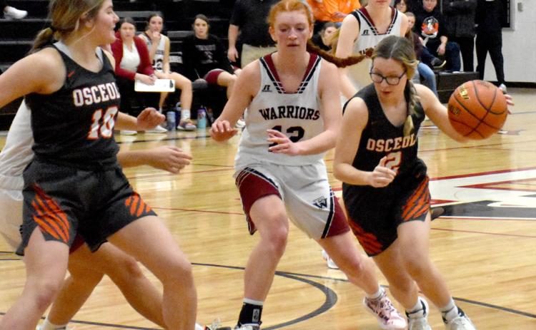 Sierra Boden drives to the basket on Thursday against Fullerton. PCN photo by Beth Sparrow