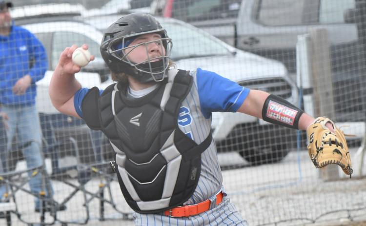 Conner Schnell makes the throw to second base last week. PCN photo by Rick Holtz