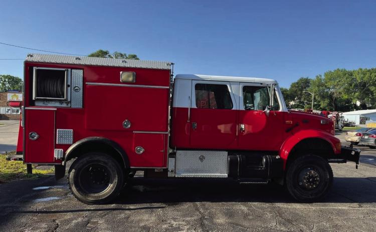 Osceola Engine Two has new tires and paint and will be in service soon. Photo provided.