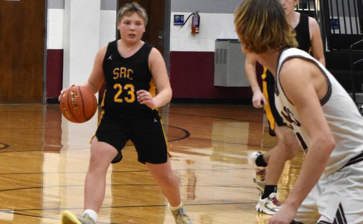 Layne Donner dribbles it down at BDS. PCN photo by Cienna Friesen.