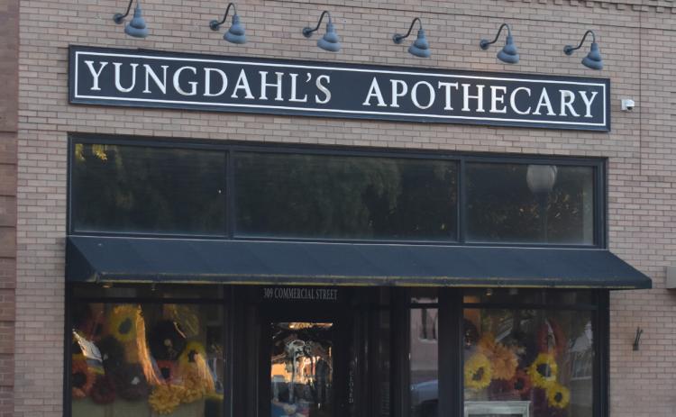 Yungdahl’s Apothecary has served customers for the past 25 years. They will close their doors for the final time on Nov. 4. PCN photo by Beth Sparrow