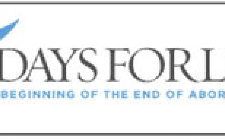 40 Days for Life logo. Graphic provided.