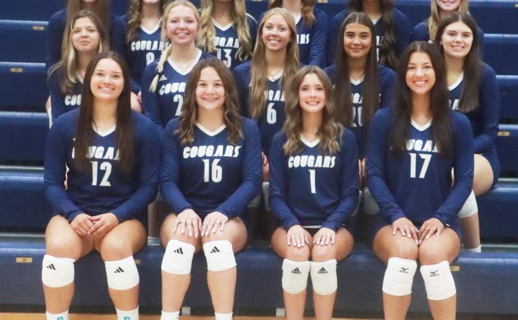 Members of the Cross County volleyball team include, front row (L-R); Cortina Donnelly, Ava Pruter, Ella Cramer, Saphira Osentowski. Row 2- Layla Torczon, Hadley Larson, Eastyn David, Selah Gehring, Harley Hedrick. Back row- Kenzie Rowse, Cedrynna Rystrom, Sophia Anson, Jaelynn Wittgren, Chloe Johnston, Piyper Berggren. Not pictured: Finley Peterson. PCN photo by Ken Kush.