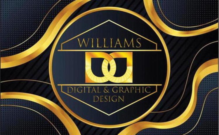 Above: Senior Brett Williams makes logos such as his pictured. Below: Brett Williams and Addie Linn. Photos provided.