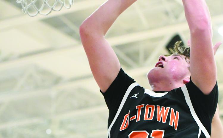 Kale Gustafson finished with 21 points against Dorchester. PCN photo by Rick Holtz