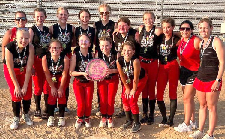 Polk Slammer Softball placed second at the League Tournament over the weekend. Photo provided.