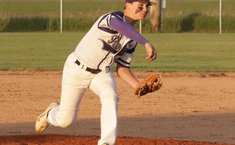 SOS Senior’s pitcher Owen Krafka fired a one-hit 10 strike out performance in North Bend in an 8-0 win over the Platte River Rivals. PCN file photo by Ken Kush