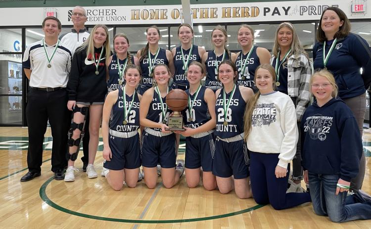 Cross County defeated BDS 51-48 to take home the Runza Holiday Tournament Title. PCN photos by Rick Holtz