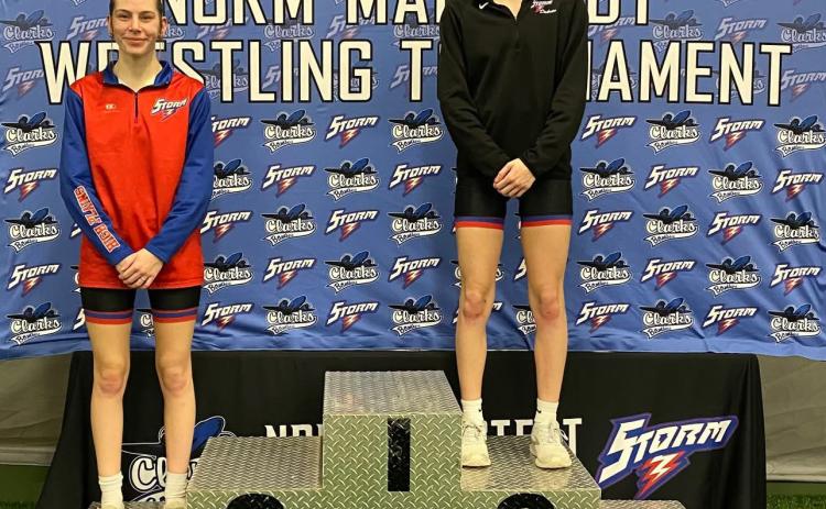 Bailey Gress placed fourth and Dakota Gress placed third at the Norm Manstedt Wrestling Tourney in Columbus. Photo provided.