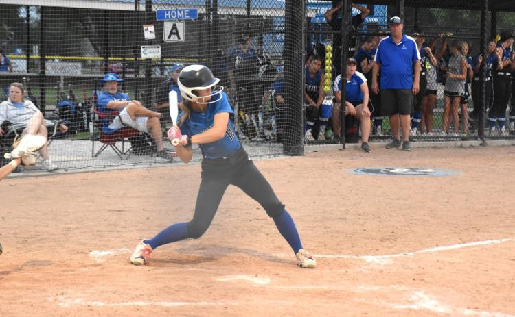 Nicole Martensen gets ready for the pitch at an earlier game. PCN photo by Beth Sparrow.