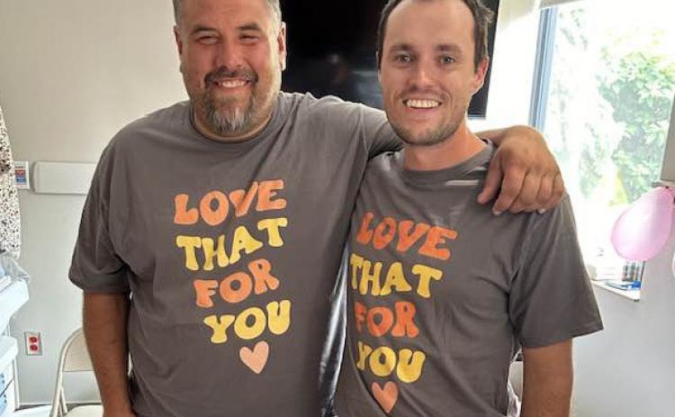 Brian Gabel (left) is pictured with his friend, Myles Wheeler. Gabel could always be counted on to lend a helping hand. Photo provided.