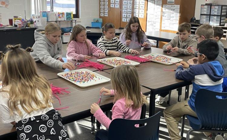 High Plains Elementary enjoyed Valentine’s Day with books, crafts, bingo, relays and more on Friday. Photo provided.