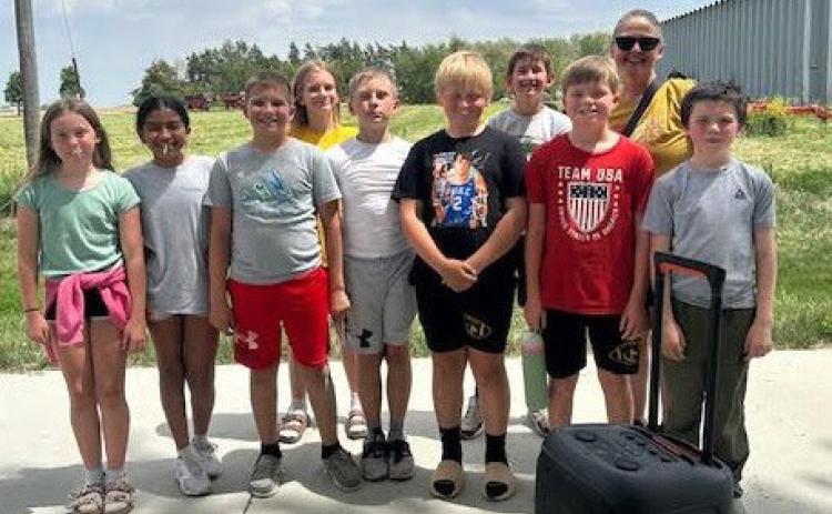 These fifth graders met or exceeded their growth benchmark on their MAPS tests in all four areas. They got a day at the park with ice cream. Photo provided.