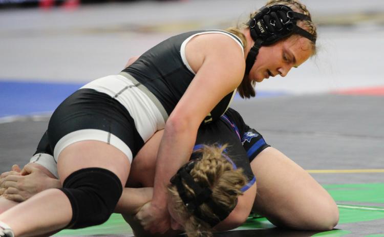 CC/O senior Ema Dickey went 1-2 at state in her only year of girls wrestling. She finished with a record of 26-10. PCN photo by Travis Lane.