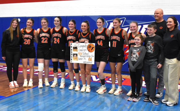 Emersyn Prososki broke the career 3-point record with 66. She is a junior, so still has more to go next year. PCN photo by Beth Sparrow.