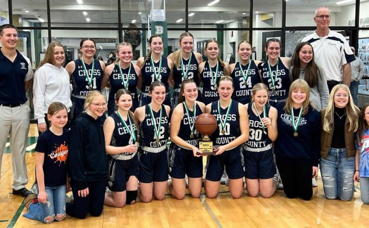 The Cross County girls won the Runza tourney for the second year in a row. Photo provided by Cross County Schools.