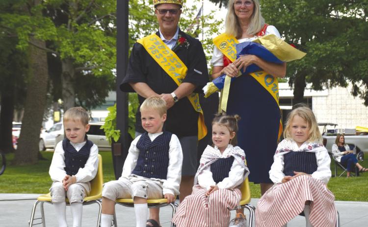 Above: Stromsburg crowned their 2026-27 king and queen on Friday night. King is Steve Dubas and Queen Judy Hanson (pictured back left to right). Front are their attendants: Erik Hanson (son of Shane and Merry Hanson), Emmett Klein (son of Tyler and Megan Klein) Lucy Roberts (daughter of Jonathan and Stephanie Roberts) and Raygen Jensen (daughter of Jonathan and Laura Jensen). PCN photo by Beth Sparrow.