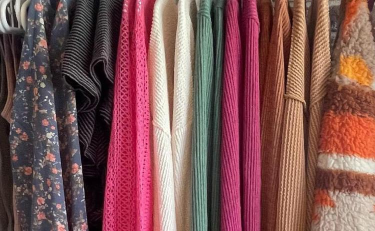 New to the county is a women’s online clothing store. Pictured are some of the clothes available. Photo provided.