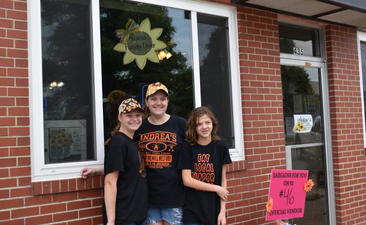 Andrea's Family Diner was one of the vendors for the Bargains For You on 92 held last weekend. The event helps the local small town economy. PCN photo by Beth Sparrow