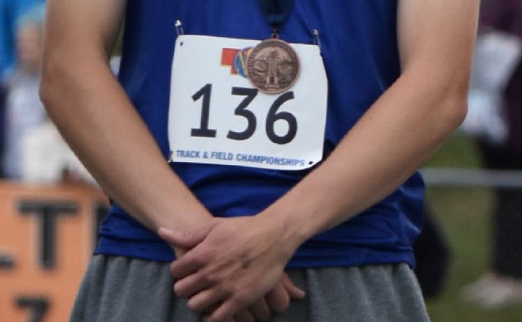Above: Medalists for Polk County at state track included Brodey Spurling (HPC) 4th in triple jump and 5th in long jump, Alexis Burritt (OSC) tied for 7th in high jump and Danica Watts (SRC) 8th in 400m dash. See sports for more photos and article. PCN photos by Beth Sparrow and Kirk Sparrow.