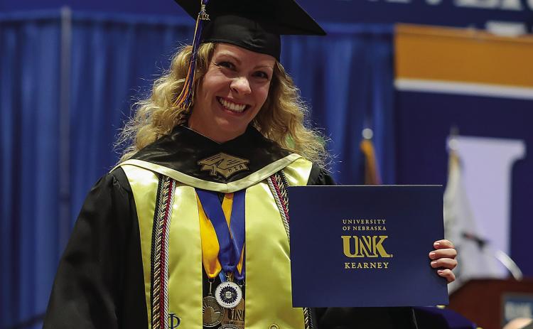 Wynn Cannon graduated from UNK with a bachelor’s degree in organizational and relational communication and a minor in behavioral and mental health. (Photo by Erika Pritchard, UNK Communications)