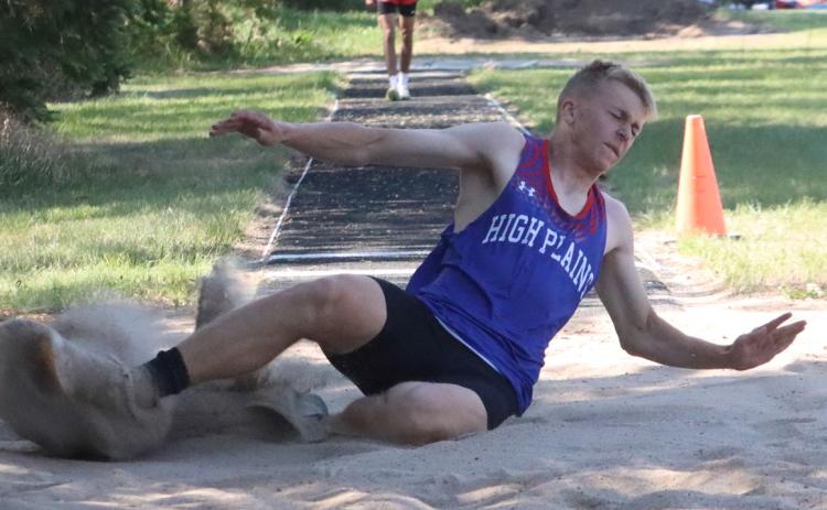 High Plains senior Brodey Spurling will be looking to defend his 2025 Class D Triple Jump title and improve on last year’s third place in the long jump. PCN file photo.